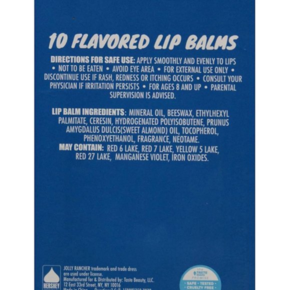 Jolly Rancher Assorted Flavored Lip Balm 10 Pk | Hydration & Sweet - Picture 3 of 3